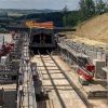 Ocelová konstrukce k mostu Pirna v Německu